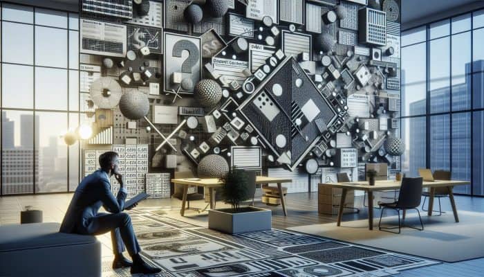 Debt Consolidation and Credit Score Myths: UK Insights | DCL A person in a modern office reviewing financial documents and charts, focusing on credit scores and income stability for debt consolidation.