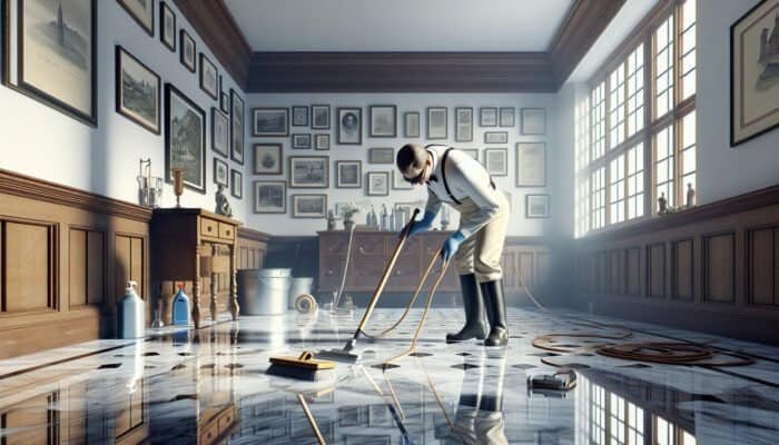Cleaning Marble Floors Without Streaks in the Borders of Scotland