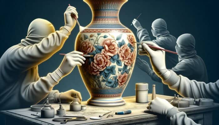 Porcelain vase in East Calder revitalized through professional refinishing, enhancing intricate designs and restoring lustre.
