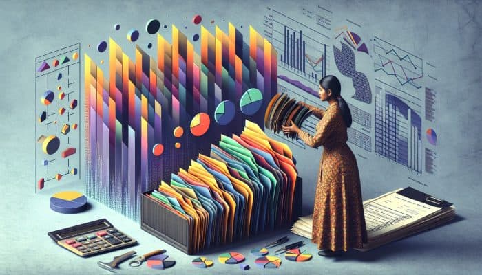 Real-Life Debt Consolidation Loan Failures: UK Case Studies | DCL Real-Life Debt Consolidation Loan Failures: A person organising colourful debt papers into one clear folder, symbolising debt consolidation, with financial tools in the background.