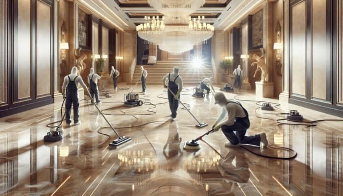 Travertine Floor Cleaning Enhances Sutton’s Shine