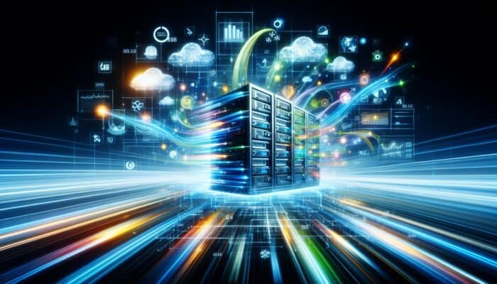 Optimizing Mobile E-Commerce Hosting: A high-speed server managing mobile e-commerce transactions with swift load times.