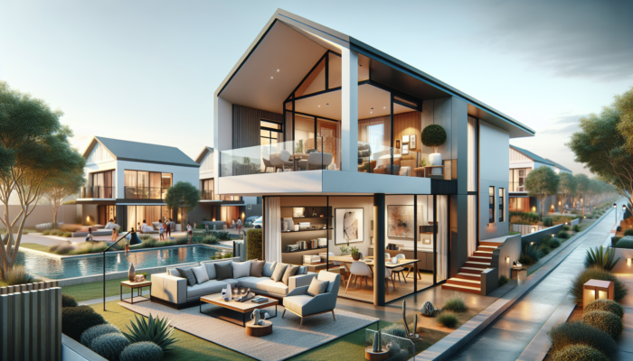 A modern mid-level house in Colesberg, featuring 3-4 bedrooms, contemporary bathrooms, and open-plan living areas in a welcoming neighborhood.