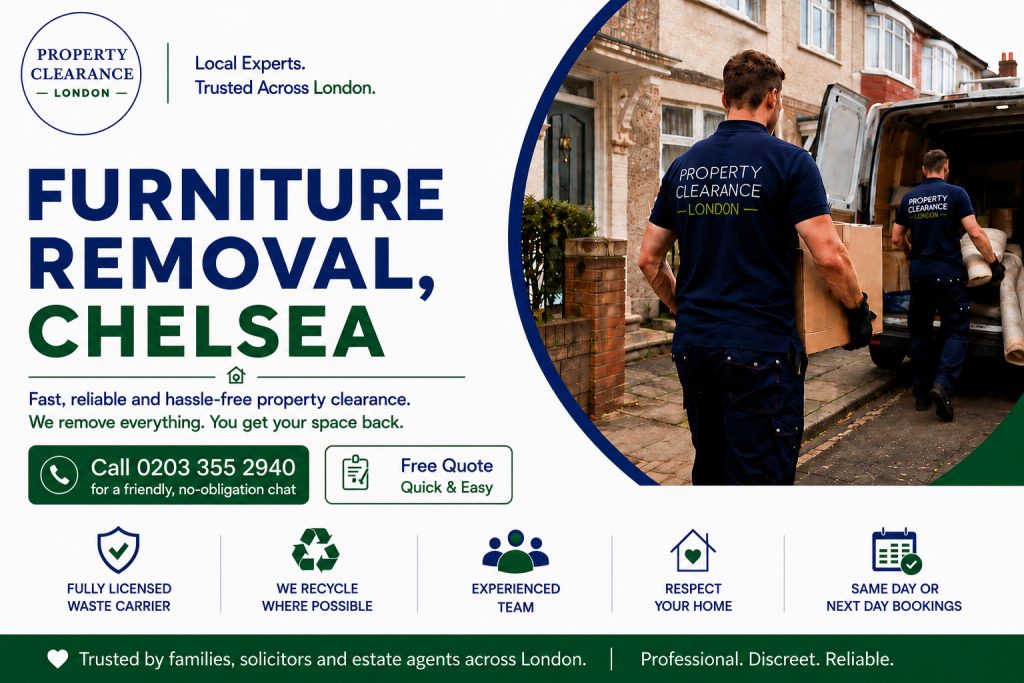 Furniture Removal Services in Chelsea: Hassle-Free Relocations
