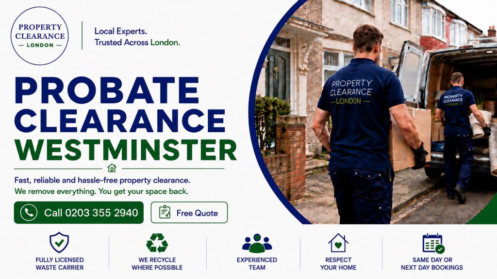Probate House Clearance Services Offered in Westminster