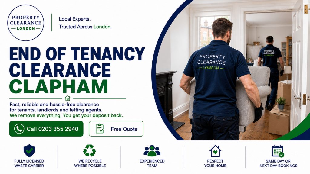 End of Tenancy Clearance Services in Clapham: Quick Solutions
